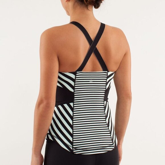 Lululemon Classic Work it out Striped Tank Top - Picture 2 of 11